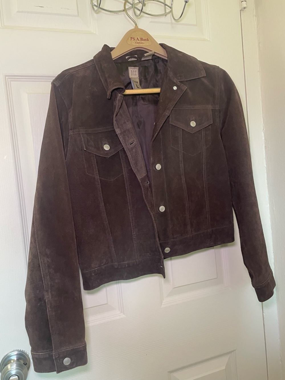 DC Brown Suede Bomber Jacket